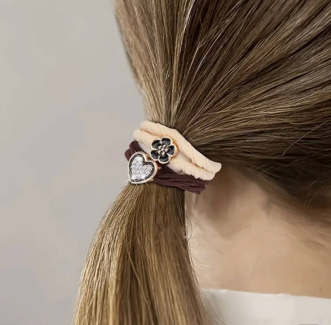 Charm Hair Ties | Cream Mix