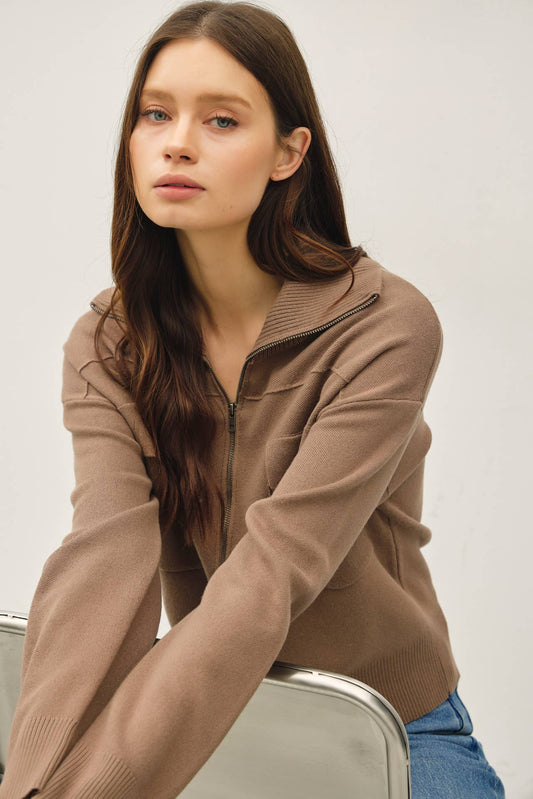 Macie Zip Sweater