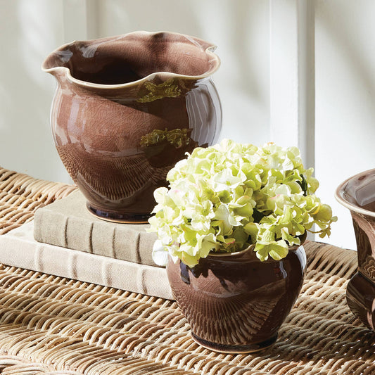 Brownstone Ceramic Pot