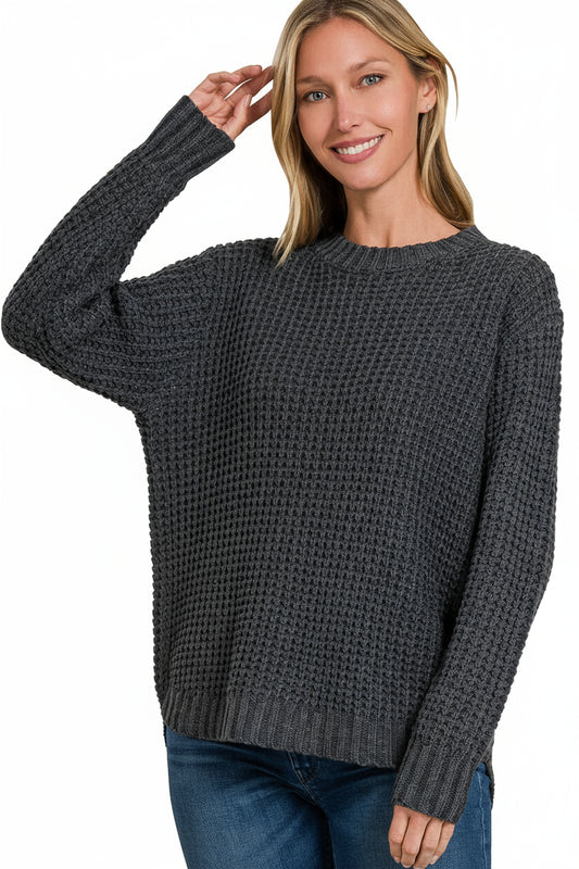 Waffle Knit Sweater