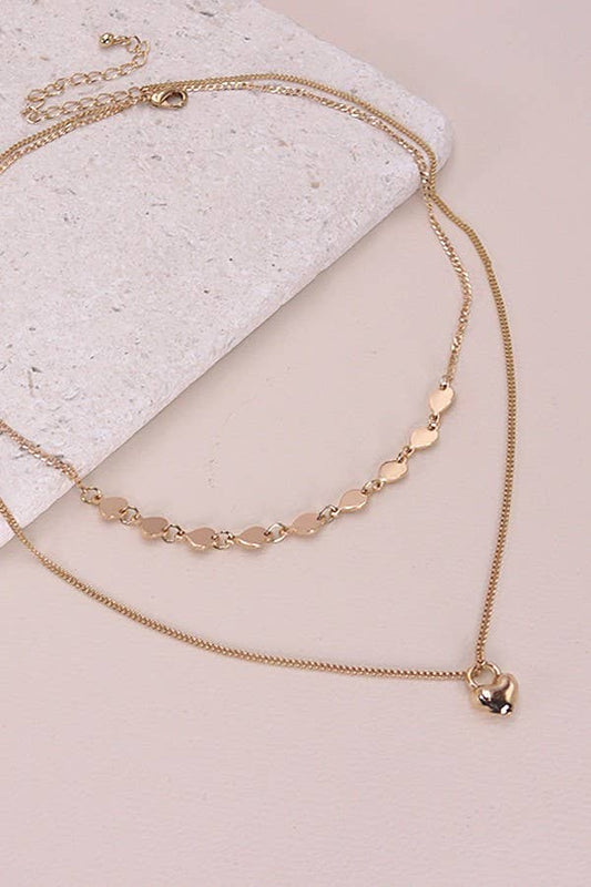 Mini Heart Charm Necklace