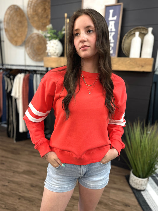 Varsity Stripe Pullover