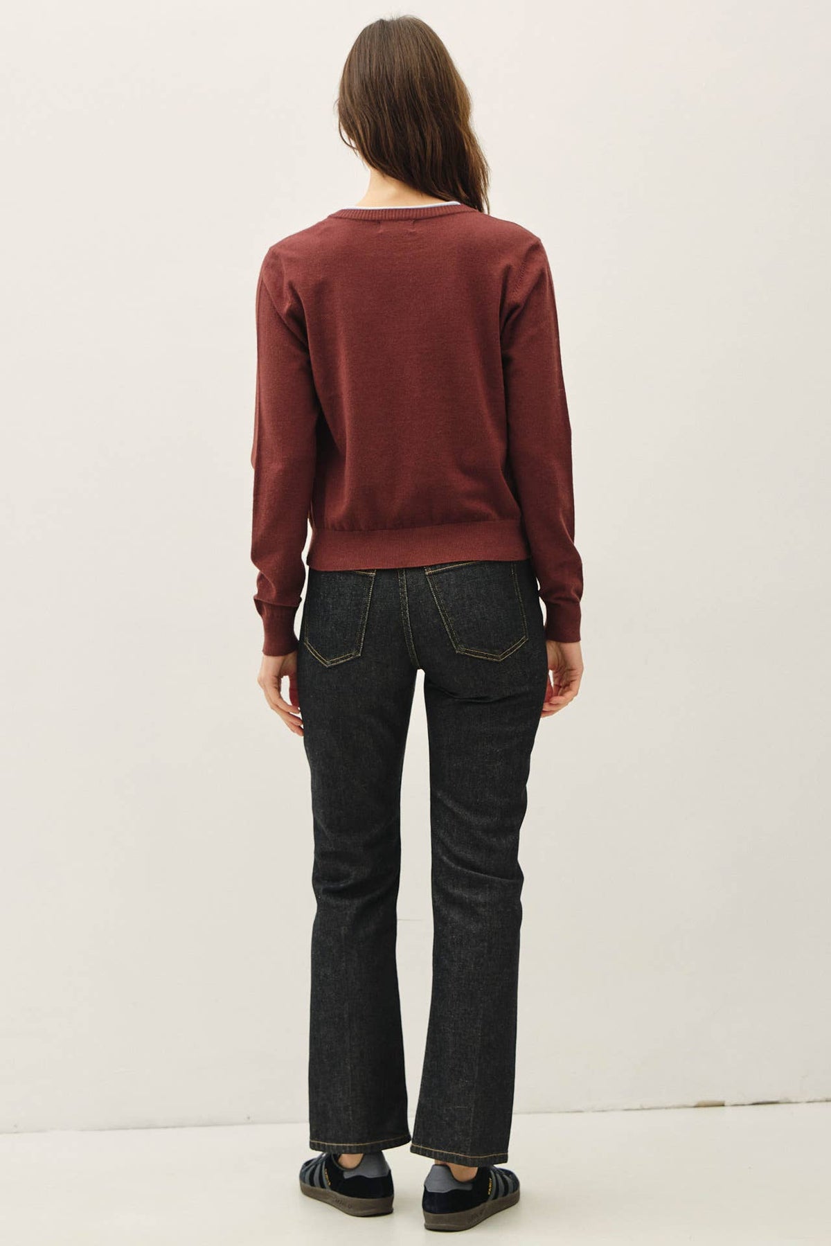 Contrast Trim Cardigan