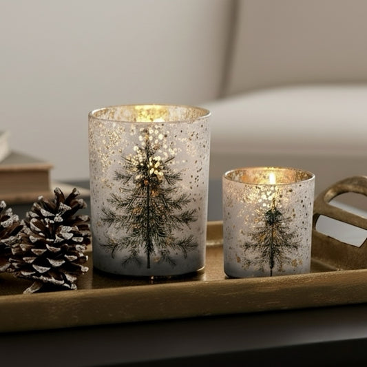 Glass Tree Votive