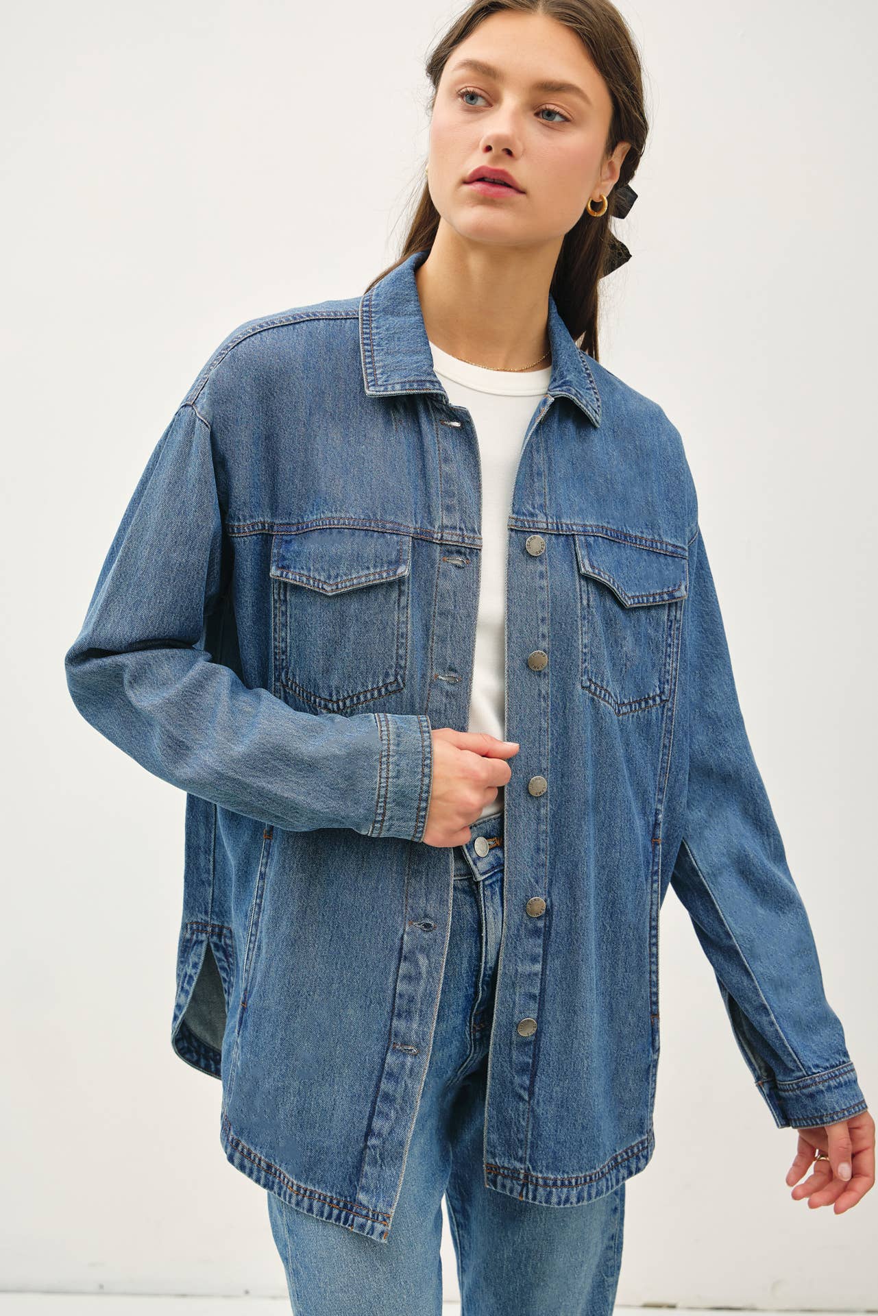 Denim Tencel Jacket