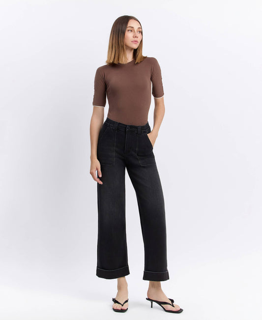 Onyx Wide Leg Jeans