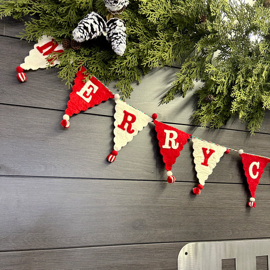 Merry Christmas Felt Garland