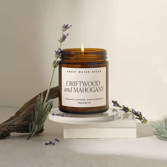 Driftwood and Mahogany Soy Candle