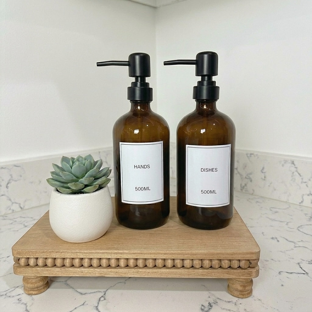 Amber Soap Pump