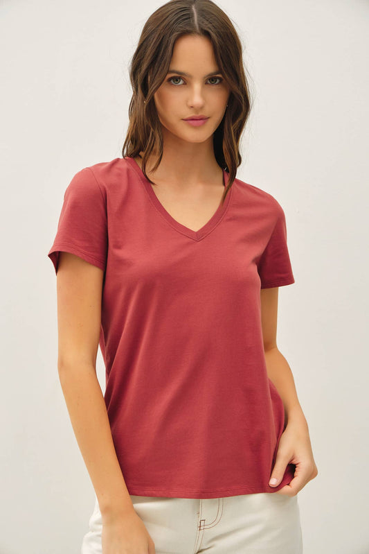 Corinne V-Neck Tee
