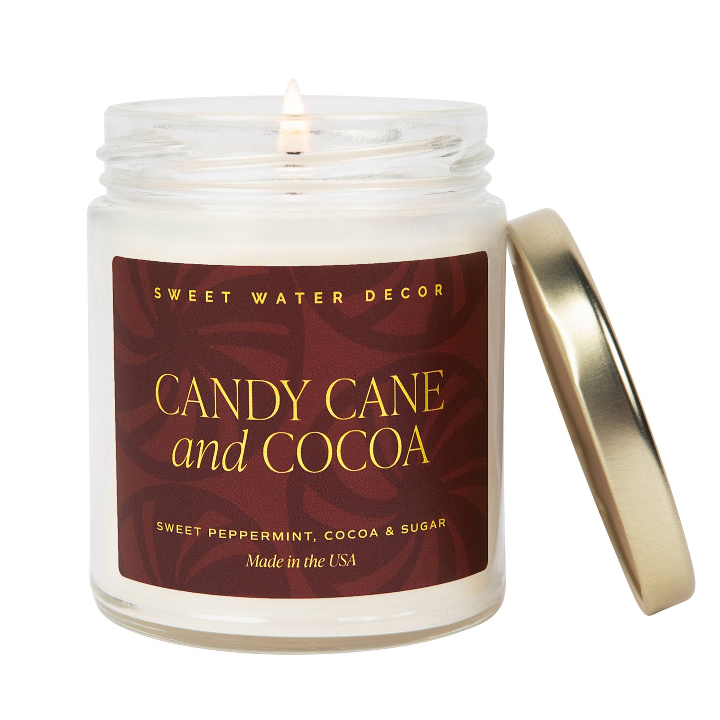 Candy Cane + Cocoa Soy Candle