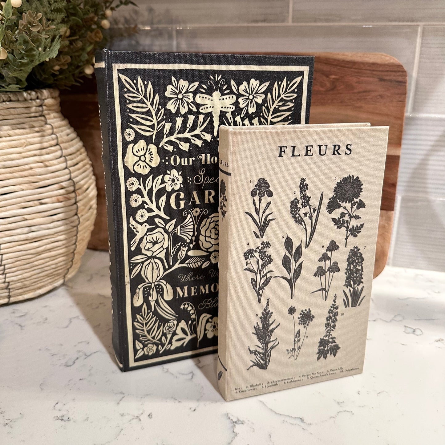 S/2 Charcoal Storage Books