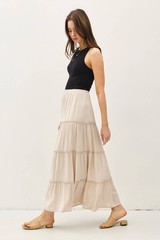 Tiered Maxi Skirt