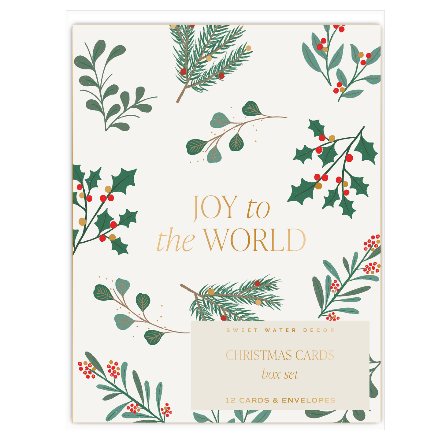S/12 Boxed Holiday Card Set