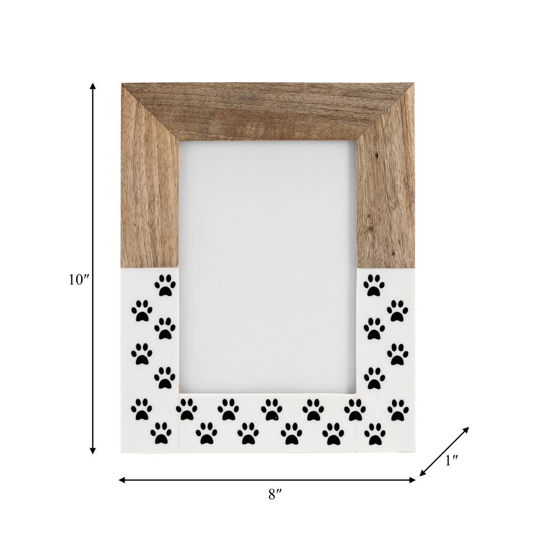 Paw Print Picture Frame
