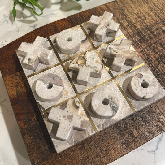 Marble Tic-Tac-Toe Set