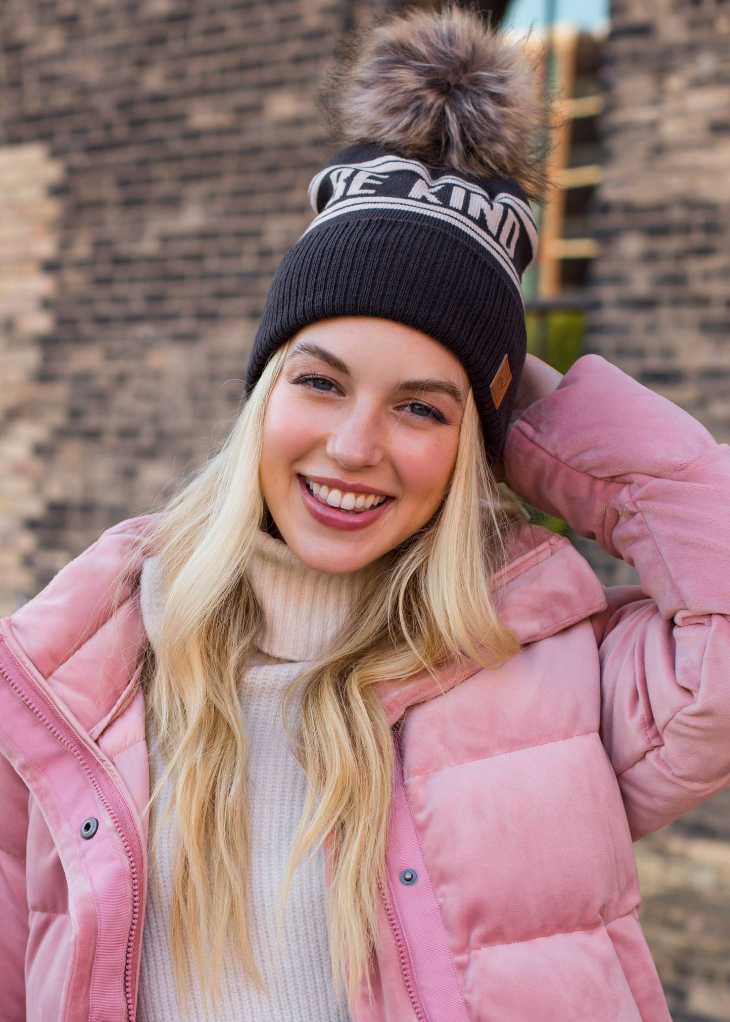 Be Kind Pom Pom Hat