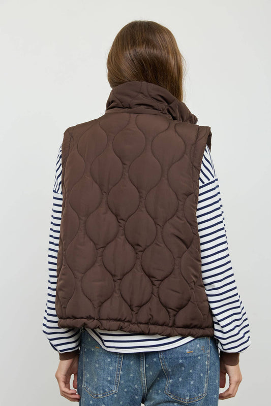 Plaid Collar Vest