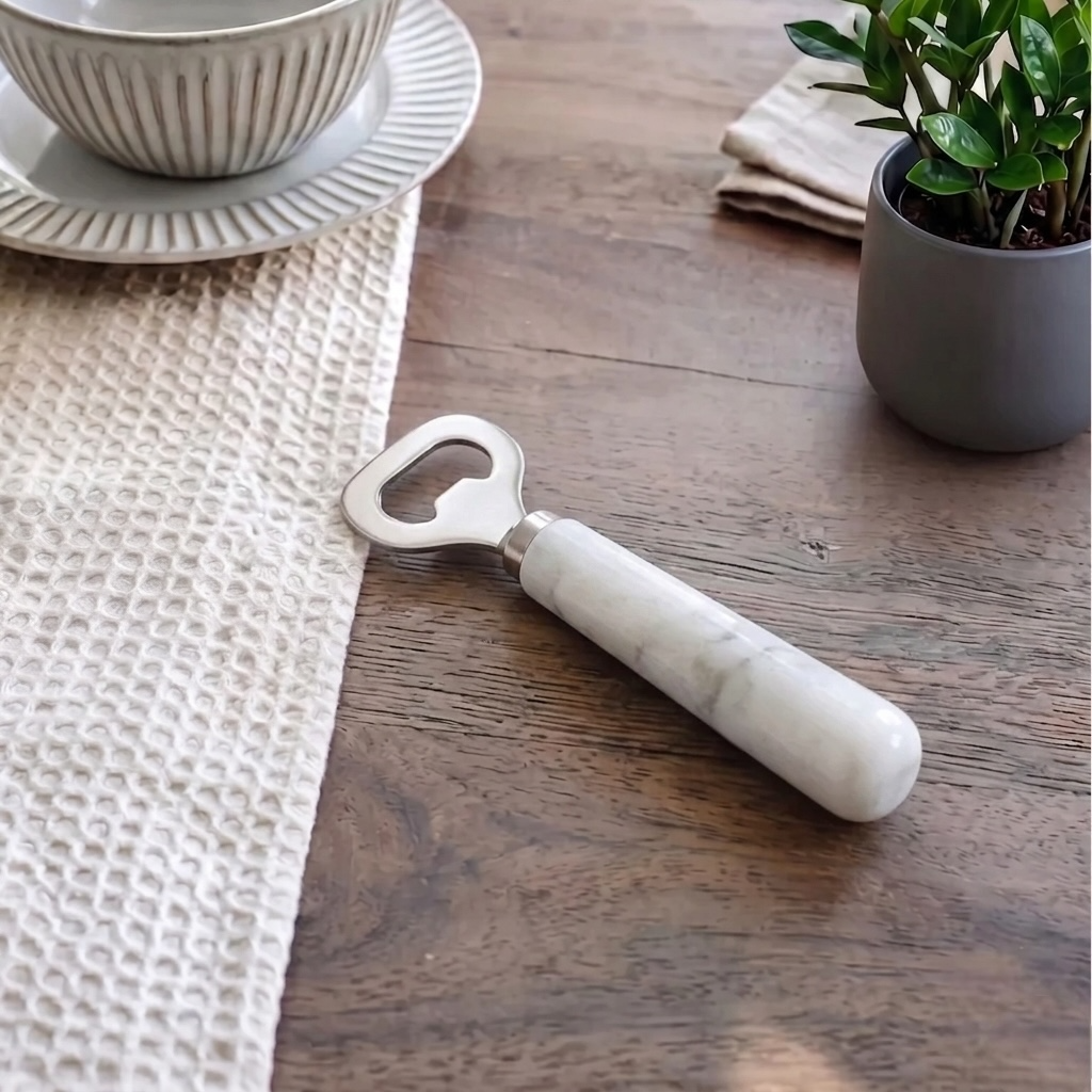 White Marble Bottle Opener