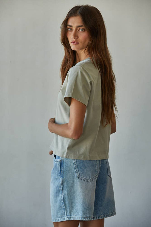 Moss Crew Neck Tee