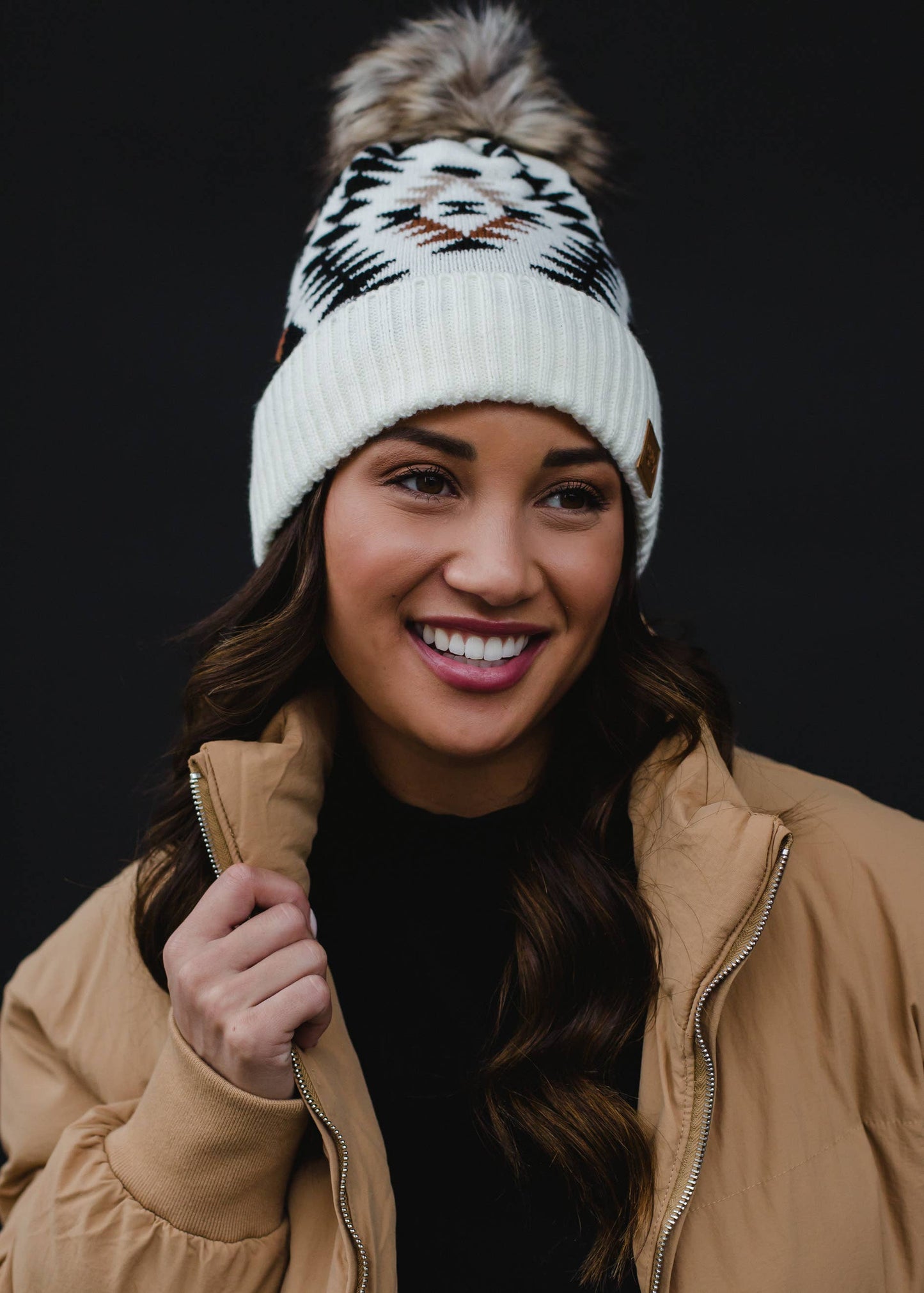 Black & Rust Tribal Hat
