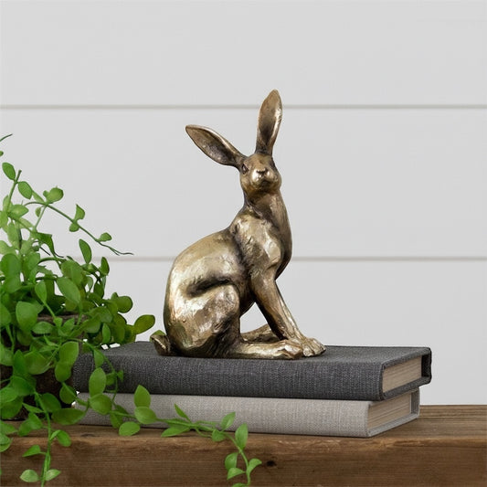 Sitting Brass Rabbit