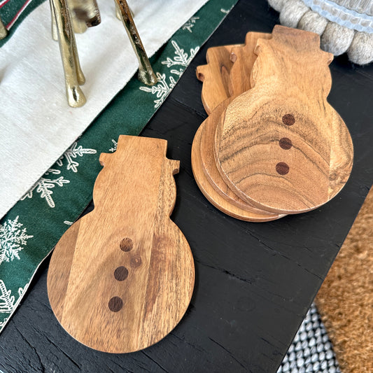 S/4 Snowman Coasters