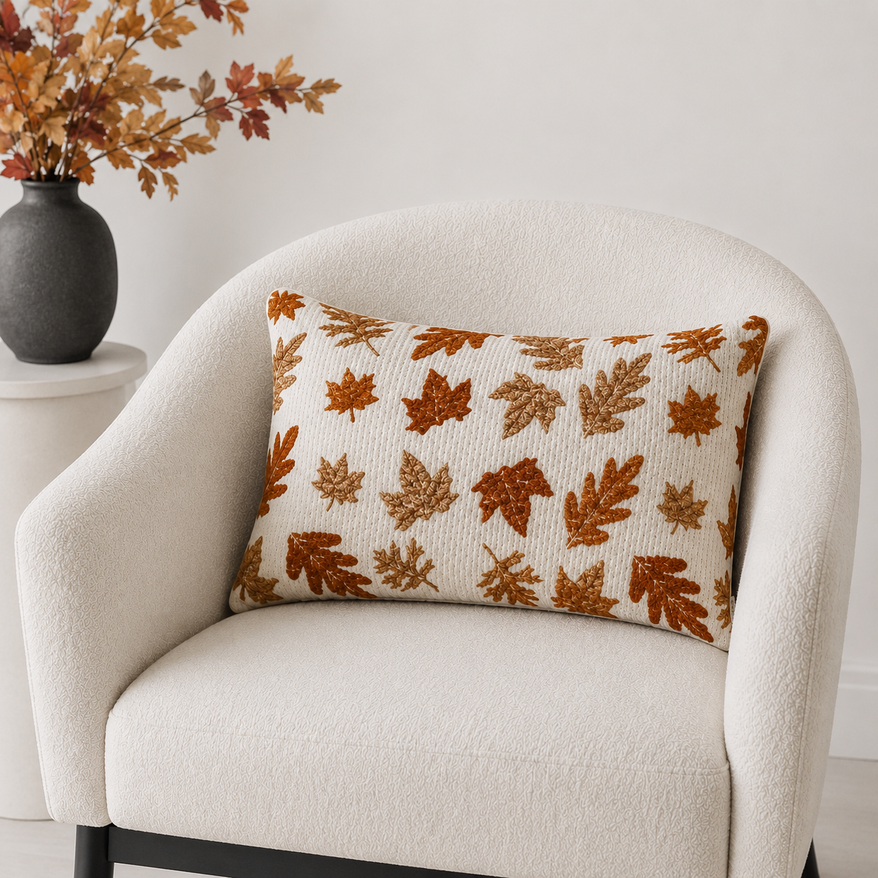 Autumn Leaves Lumbar Pillow