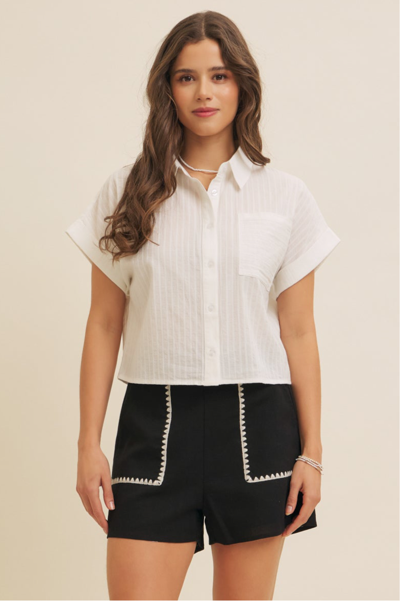Aries Button Top
