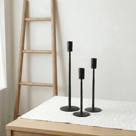 Black Metal Taper Holder