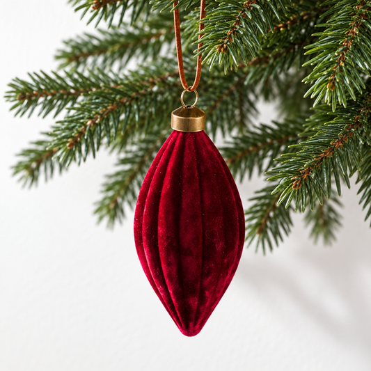 Maroon Velvet Ornament
