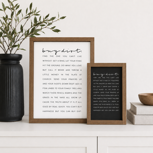 Buy Dirt Framed Print