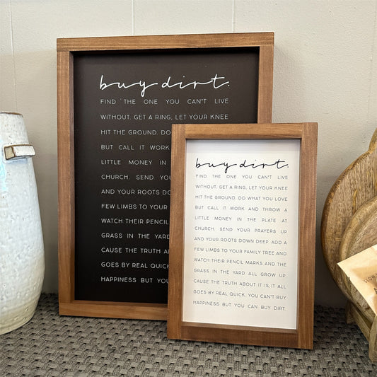 Buy Dirt Framed Print