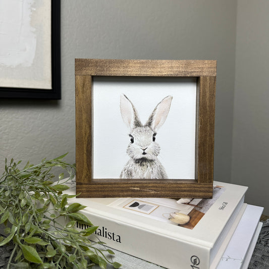 Watercolor Bunny Sign