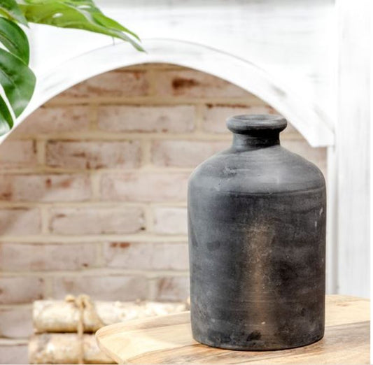 Black Terracotta Vase