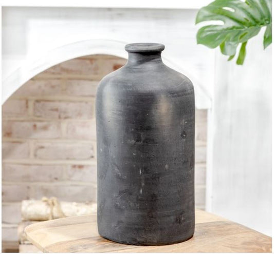 Black Terracotta Vase