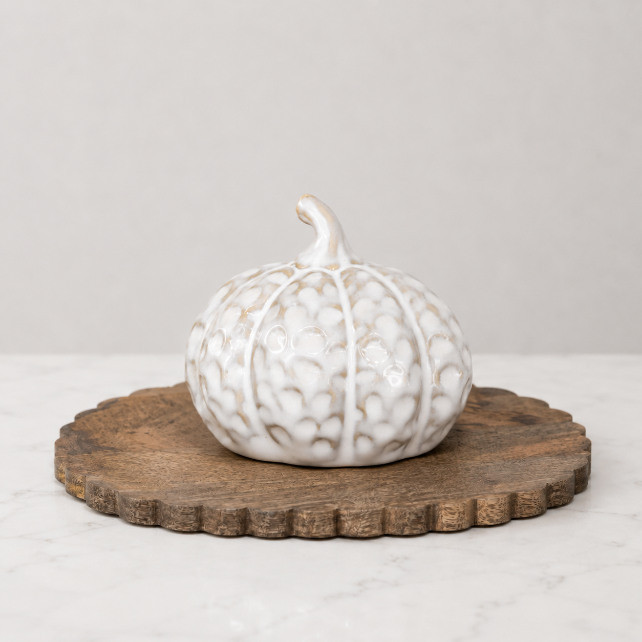Ceramic Dimple Pumpkin