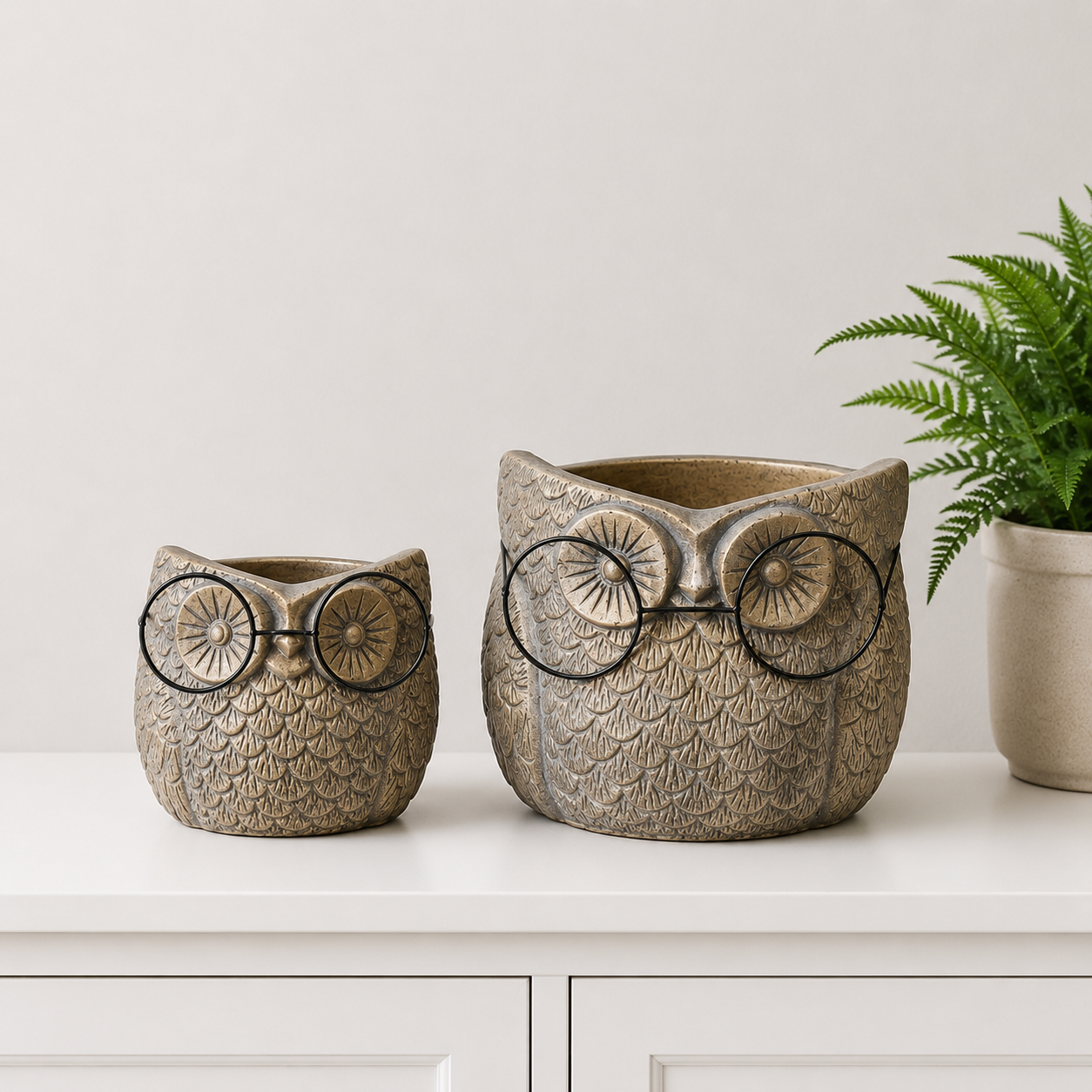Owl Glasses Planter