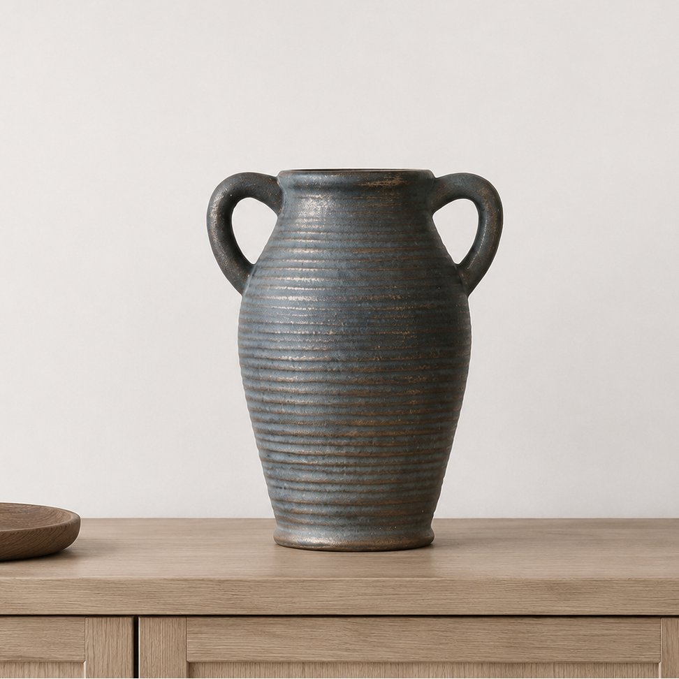 Romeo Charcoal Ceramic Vase