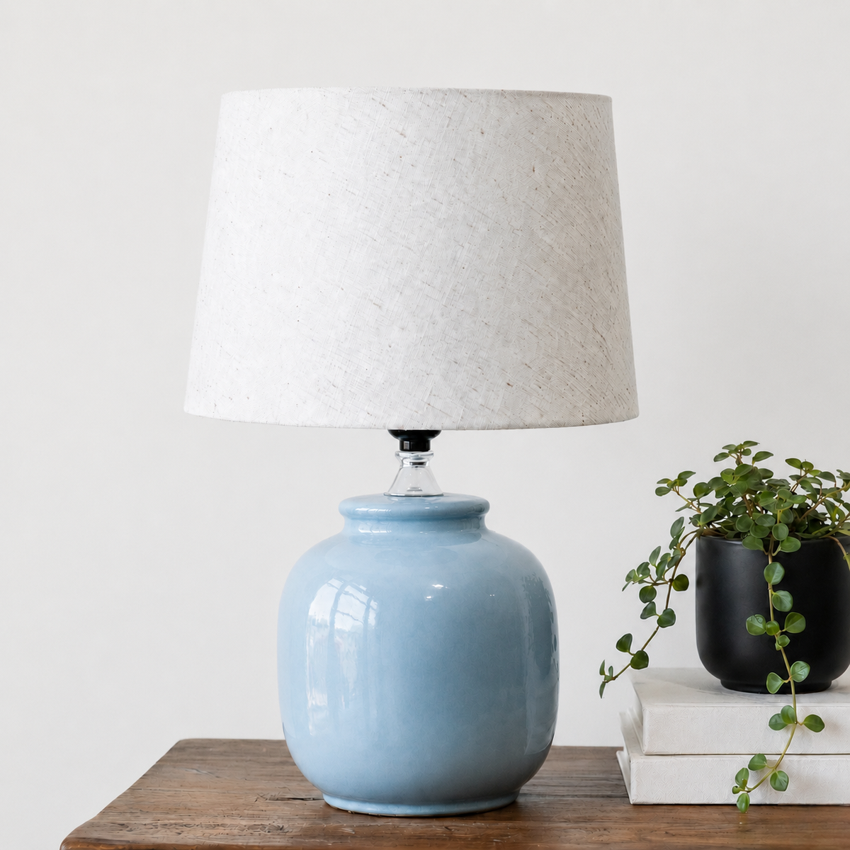 Pale Blue Ceramic Vase