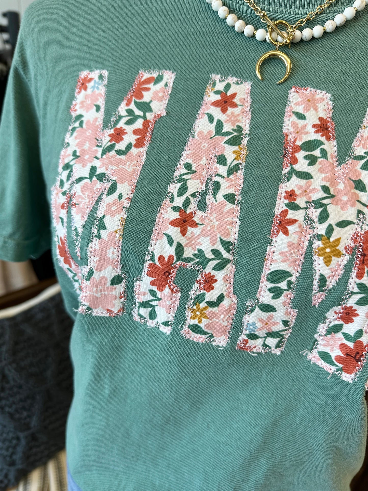 Mama Embroidered Tee