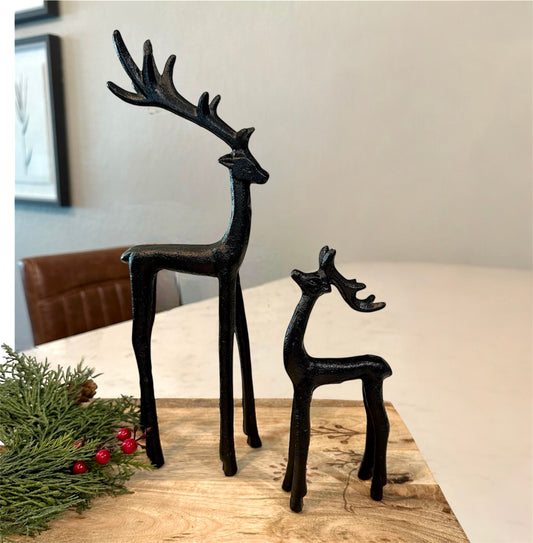 Sculpted Metal Reindeer