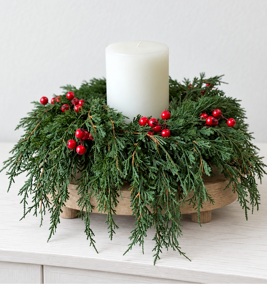Alpine Falls Berries Candle Ring