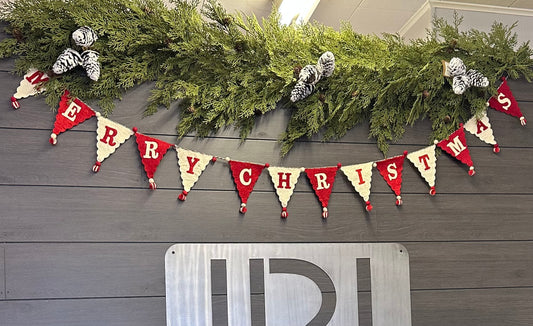 Merry Christmas Felt Garland