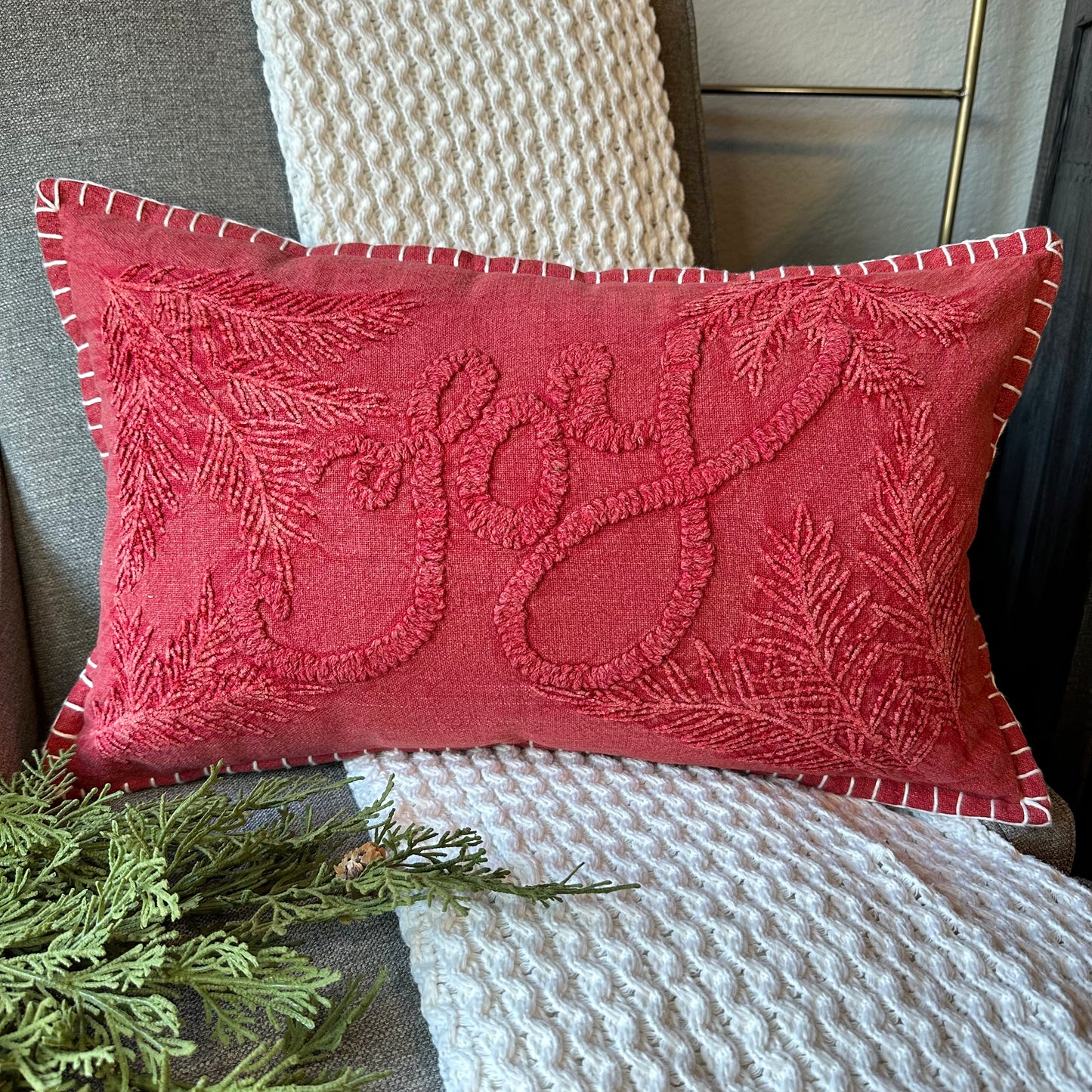 Red Joy Pillow