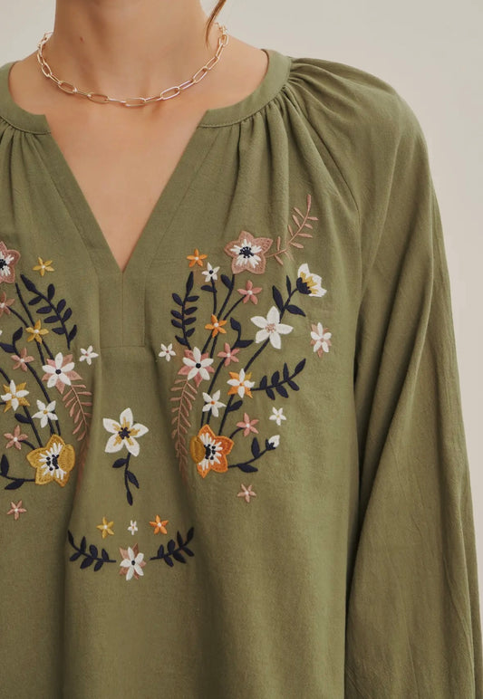 Lorna Embroidered Top