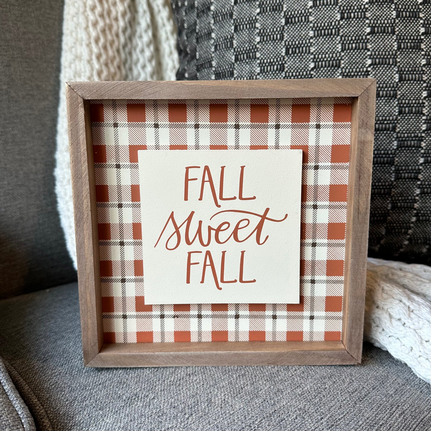 Plaid Fall Sign