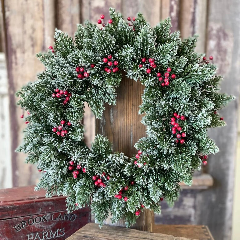 Icy Pine Wreath