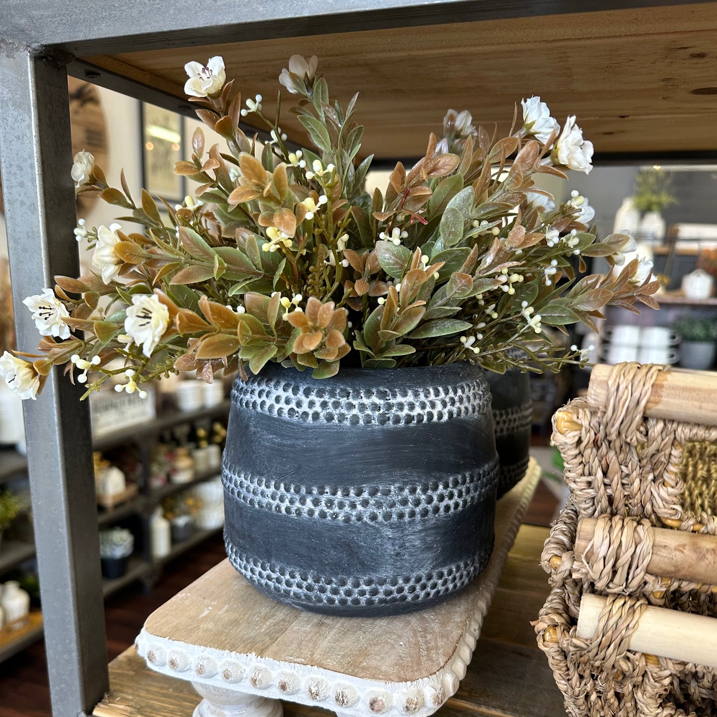 Charcoal Dot Planter