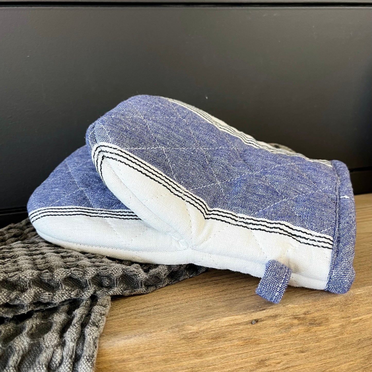 Striped Oven Mitt